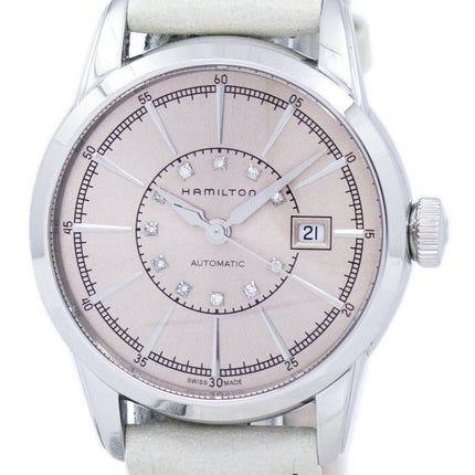 Montre Hamilton American Classic Railroad automatique diamant Accent H40405821 féminin