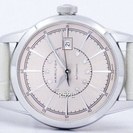 Montre Hamilton American Classic Railroad automatique diamant Accent H40405821 féminin