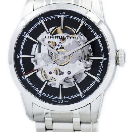 Montre Hamilton American Classic Railroad squelette automatique H40655131 masculin