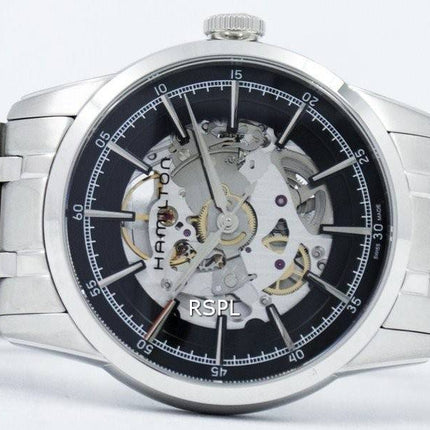 Montre Hamilton American Classic Railroad squelette automatique H40655131 masculin
