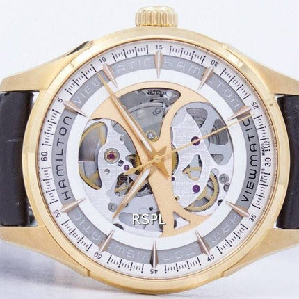 Montre Hamilton Jazzmaster hommes squelette automatique H42545551 masculin