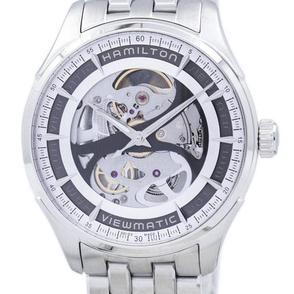 Montre Hamilton Jazzmaster hommes squelette automatique H42555151 masculin