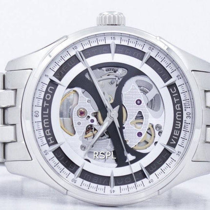 Montre Hamilton Jazzmaster hommes squelette automatique H42555151 masculin