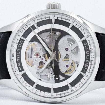 Montre Hamilton Jazzmaster hommes squelette automatique H42555751 masculin