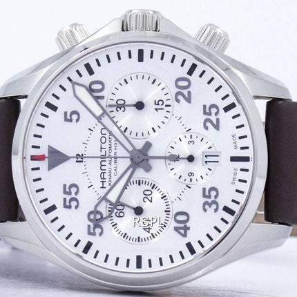 Montre Hamilton Khaki Aviation pilote chronographe automatique H64666555 masculin