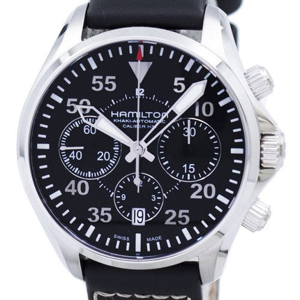 Montre Hamilton Khaki Aviation pilote Auto Chrono H64666735 masculin