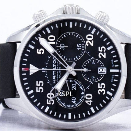 Montre Hamilton Khaki Aviation pilote Auto Chrono H64666735 masculin