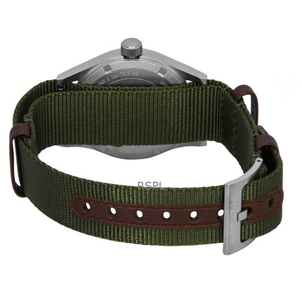Montre unisexe Hamilton Khaki Field à quartz, bracelet textile, cadran blanc, H69401910