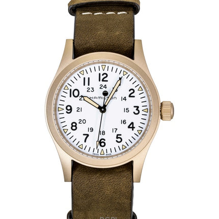 Montre homme Hamilton Khaki Field Bronze Cadran Blanc Automatique H69459510