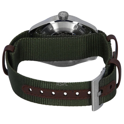 Montre unisexe Hamilton Khaki Field Expedition avec bracelet en textile et cadran noir, automatique, H70315931, 100 m