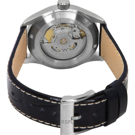 Montre homme Hamilton Khaki Field Murph, bracelet en cuir, cadran blanc, automatique, H70405710, 100 m