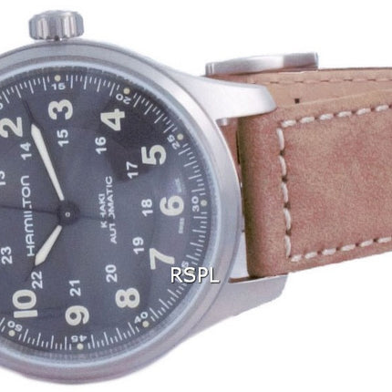 HORSMontre pour homme Hamilton Khaki Field Automatic Titanium Black Dial H70545550 100M