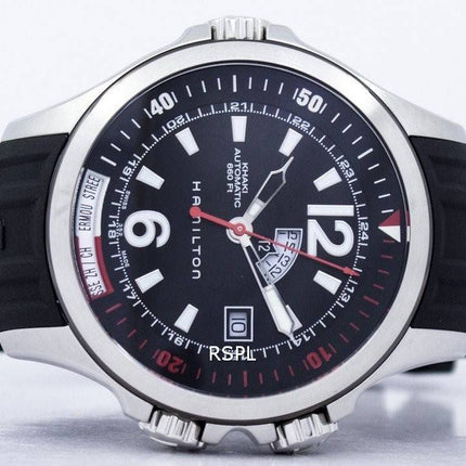 Montre Hamilton Khaki Navy GMT automatique H77555335 masculin