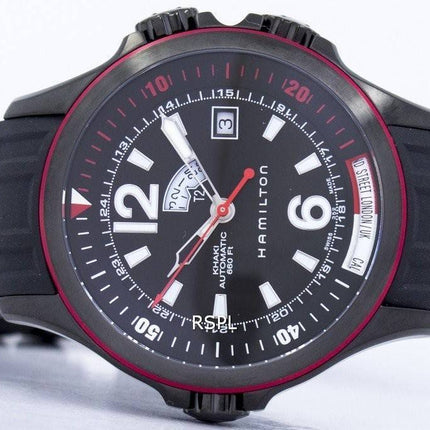 Montre Hamilton Khaki Navy GMT automatique H77585335 masculin