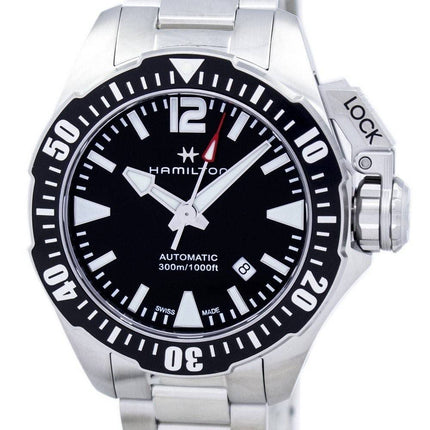 Montre Hamilton Khaki Frogman marine automatique H77605135 masculin