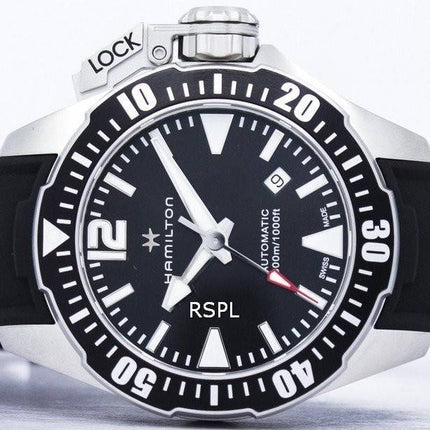 Montre Hamilton Khaki Frogman marine automatique H77605335 masculin