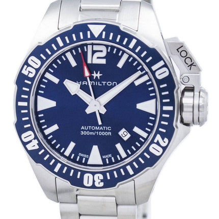 Montre Hamilton Khaki Frogman marine automatique H77705145 masculin