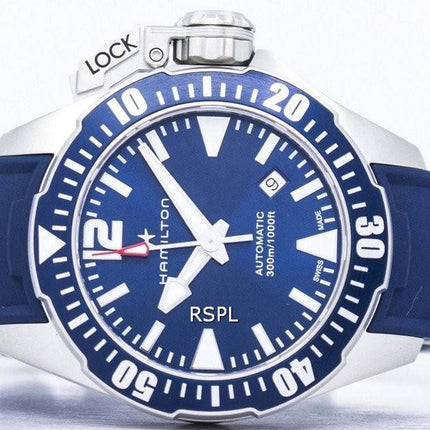 Montre Hamilton Khaki Frogman marine automatique H77705345 masculin