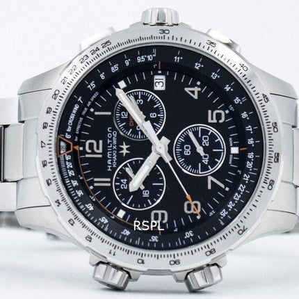 Hamilton Khaki Aviation X-vent Chronographe Quartz GMT H77912135 montre homme
