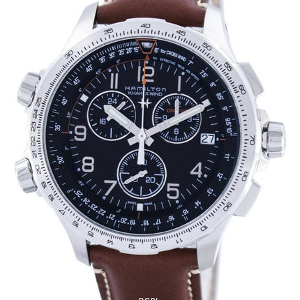 Hamilton Khaki Aviation X-Wind Chronographe Quartz GMT Swiss Made H77912535 Montre Homme