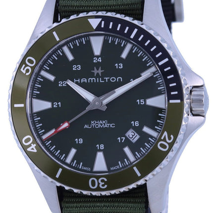 Montre pour homme Hamilton Khaki Navy Scuba Green Dial Automatic H82375961 100M