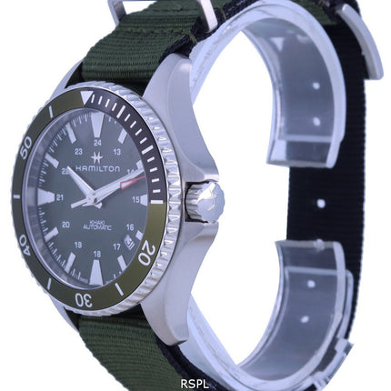 Montre pour homme Hamilton Khaki Navy Scuba Green Dial Automatic H82375961 100M