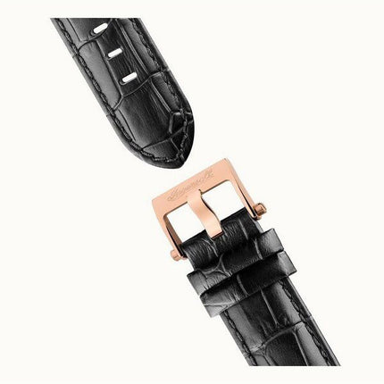 Montre pour homme Ingersoll The Herald avec bracelet en cuir et cadran squelette noir automatique I00403B