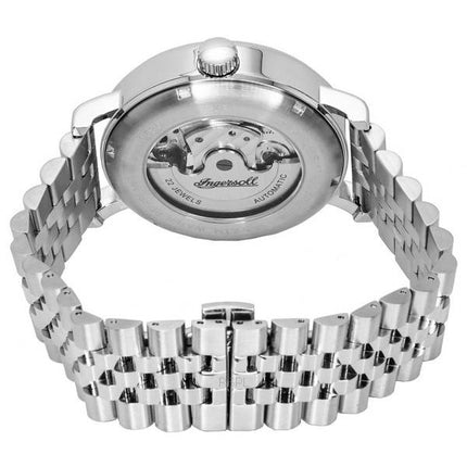 Ingersoll The Charles Acier Inoxydable Noir Cadran Squelette Automatique I05807 Montre Homme