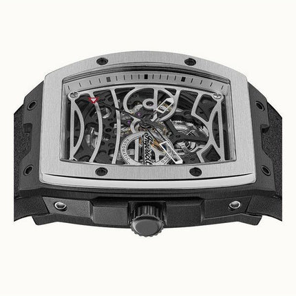 Montre pour homme Ingersoll The Challenger avec bracelet en polyuréthane et cadran squelette argenté I12306