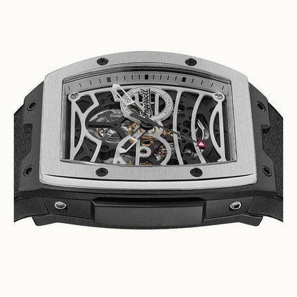 Montre pour homme Ingersoll The Challenger avec bracelet en polyuréthane et cadran squelette argenté I12306