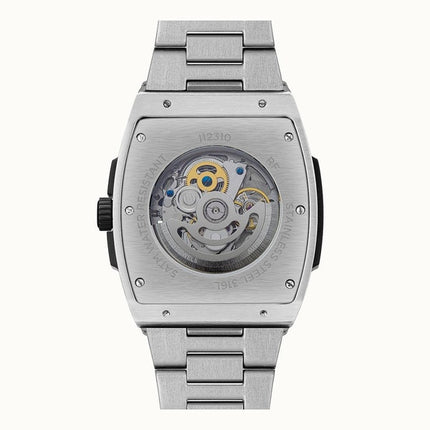 Montre Ingersoll The ChTouteenger pour homme en acier inoxydable avec cadran squelette argenté et automatique I12310