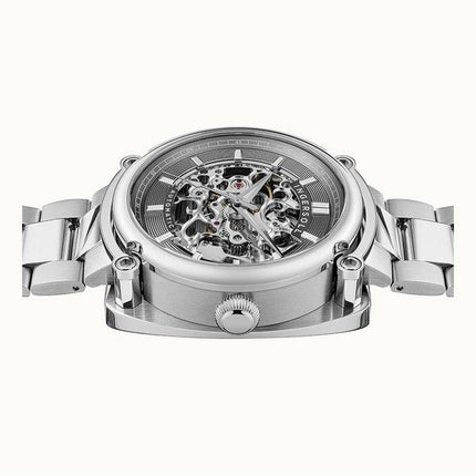Montre Ingersoll The Michigan en acier inoxydable avec cadran squelette gris automatique I13304 pour homme
