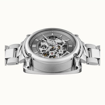 Montre Ingersoll The Michigan en acier inoxydable avec cadran squelette gris automatique I13304 pour homme