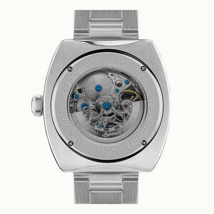 Montre Ingersoll The Michigan en acier inoxydable avec cadran squelette gris automatique I13304 pour homme