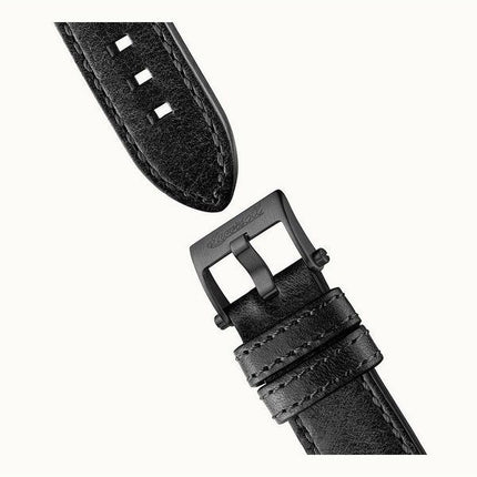 Montre pour homme Ingersoll The Scovill avec bracelet en cuir noir et cadran squelette noir automatique I13902 100M