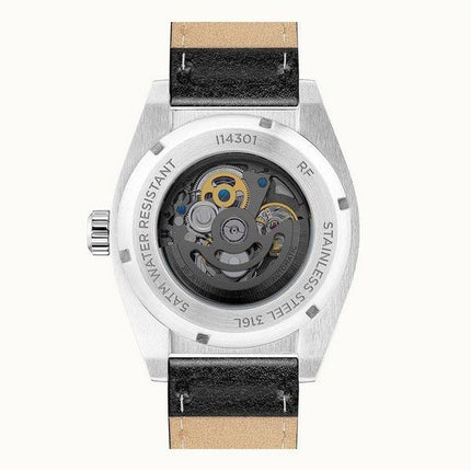 Montre pour homme Ingersoll The Vert avec bracelet en cuir squelette et cadran noir automatique I14301