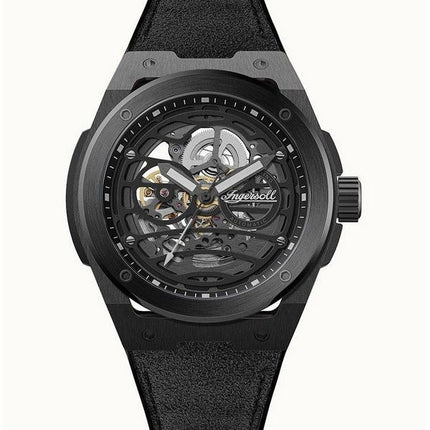 Montre automatique pour homme Ingersoll The Springfield à cadran squelette noir I15201