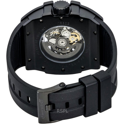 Montre homme Ingersoll The Play, bracelet en polyuréthane, cadran squelette noir, automatique I15302