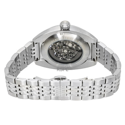 Montre homme Ingersoll The Wrangler en acier inoxydable, cadran squelette noir, automatique I16901