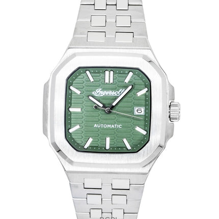 Montre homme Ingersoll The Spirit en acier inoxydable, cadran vert, automatique I17802