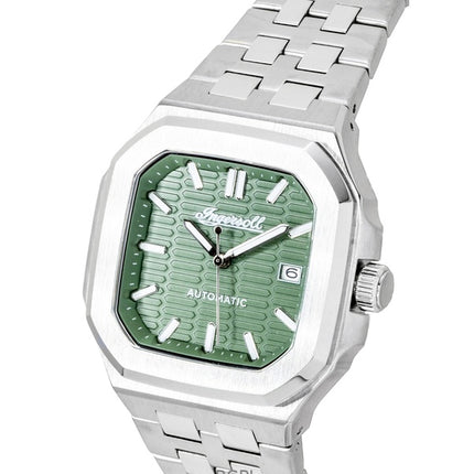 Montre homme Ingersoll The Spirit en acier inoxydable, cadran vert, automatique I17802