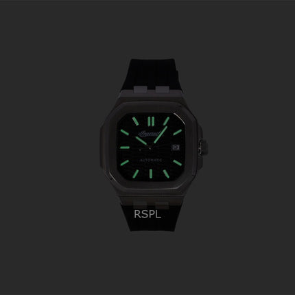 Montre homme Ingersoll The Yield, bracelet en polyuréthane, cadran noir, automatique I17803