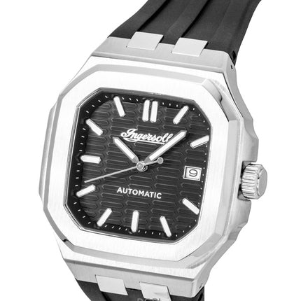 Montre homme Ingersoll The Yield, bracelet en polyuréthane, cadran noir, automatique I17803