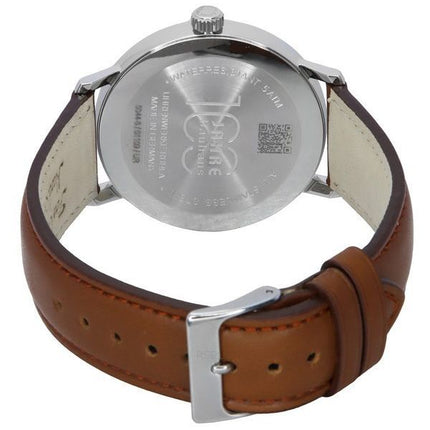 Montre pour homme Iron Annie Bauhaus avec bracelet en cuir et cadran beige à quartz 50445