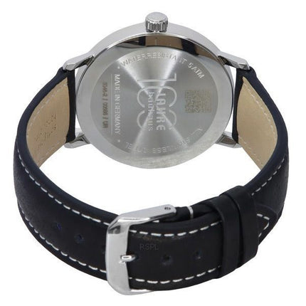 Montre pour homme Iron Annie 100 Jahre Bauhaus avec bracelet en cuir et cadran noir à quartz 50462