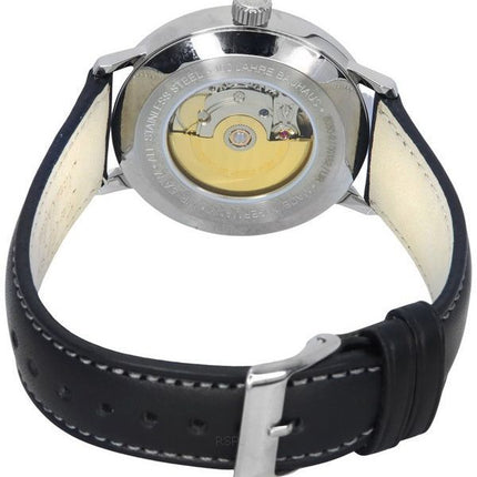 Iron Annie Bauhaus Bracelet en cuir Cadran noir Automatique 50502 Montre pour homme