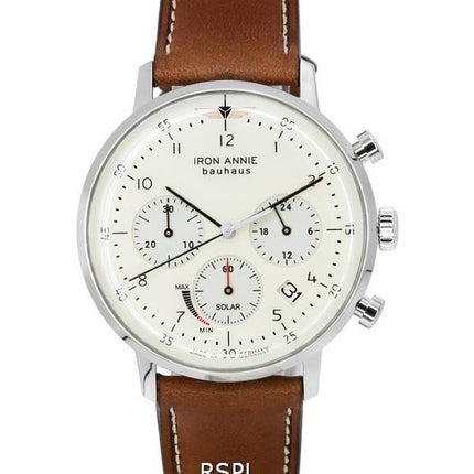 Iron Annie Bauhaus chronographe solaire cadran beige 50865 montre pour homme fr