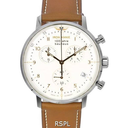 Montre Homme Iron Annie 100 Jahre Bauhaus Chronographe Cadran Blanc Quartz 50964