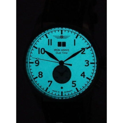 Montre Homme Iron Annie Cockpit Dual Time Cadran Beige Lumineux Quartz 51403
