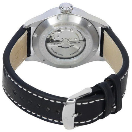 Iron Annie Cockpit Flight Control Bracelet en cuir Cadran beige lumineux automatique 51645 Montre pour homme